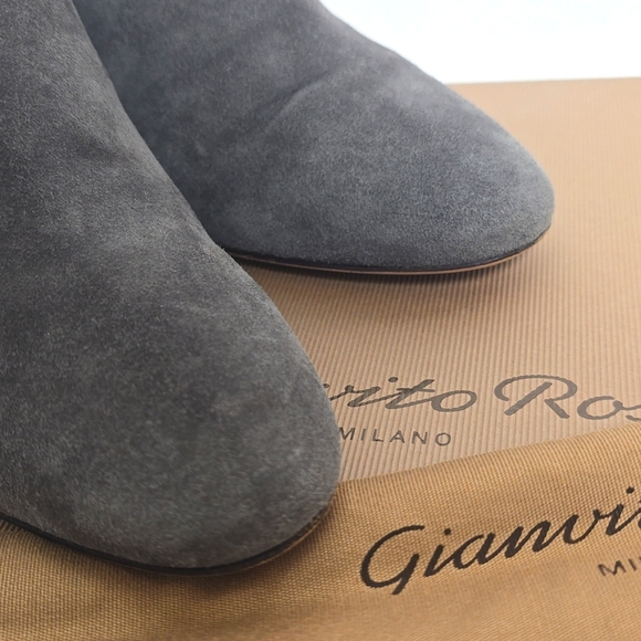 GIANVITO ROSSI Grey Suede Boots Size IT36/US6 - Picture 14 of 14